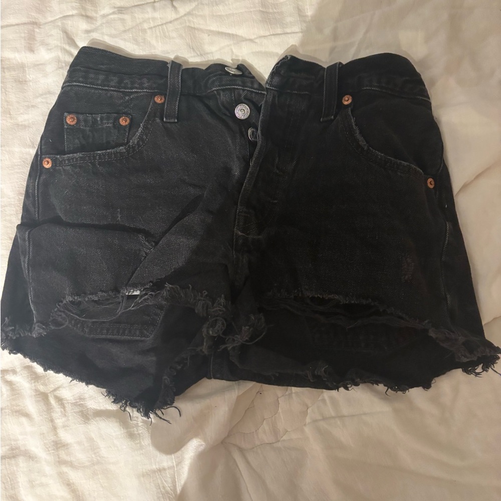 Levi's Black Jean Shorts